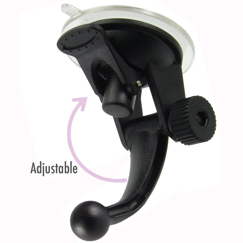 ChargerCity قاعدة شفط قابلة للتعديل من ChargerCity لتركيب على الزجاج الأمامي والتابلوه لجهاز H&S Mini Maxx Tuner 40400-102 - Image 1